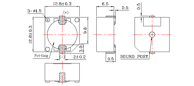 無源蜂鳴器SMD-090040H